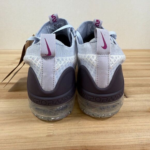 Nike Air Vapormax 2021 FK Flyknit shoes youth 6Y Women 7.5 Grey Hot Fuchsia - Picture 4 of 8